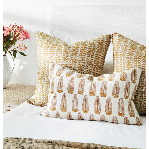 Akola Petal Linen Pillow - 14" x 22"