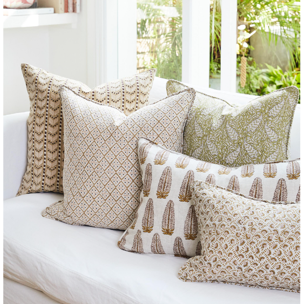 Akola Petal Linen Pillow - 14" x 22"