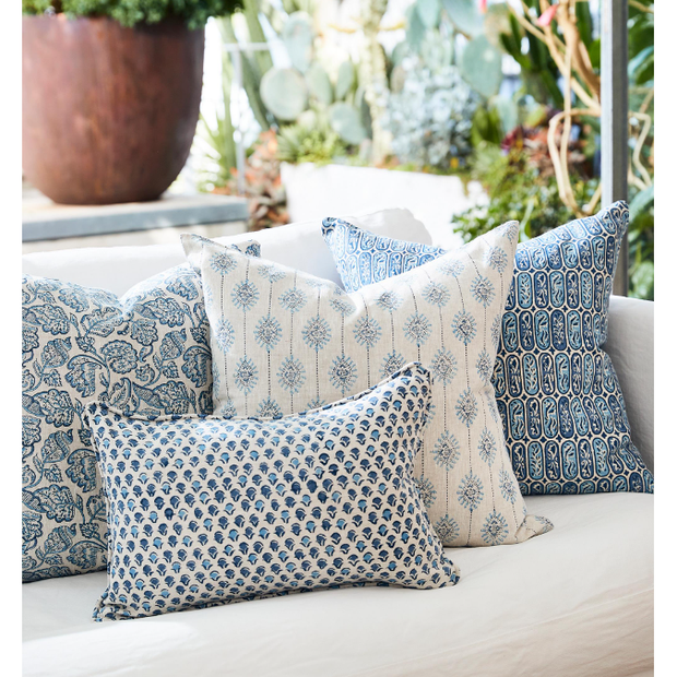 Bombay Riviera Linen Pillow - 20" x 20"