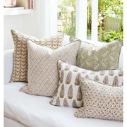 Kohlu Shell Linen Pillow - 20" x 20"