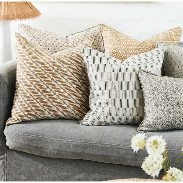 Lagos Sahara Linen Pillow - 20" x 20"