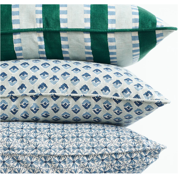 Marrakesh Byzantine Linen Pillow - 14" x 22"