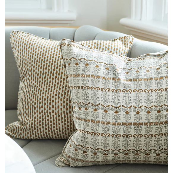 Seti Egypt Linen Pillow - 20" x 20"