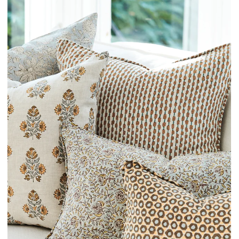 Seti Egypt Linen Pillow - 20" x 20"