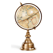Terrestrial Globe with Bronze Stand