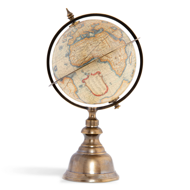 Terrestrial Globe with Bronze Stand