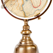 Terrestrial Globe with Bronze Stand
