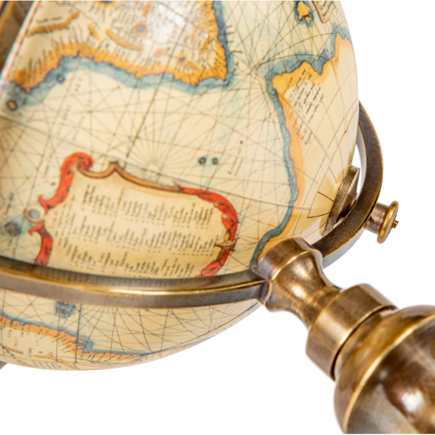 Terrestrial Globe with Bronze Stand