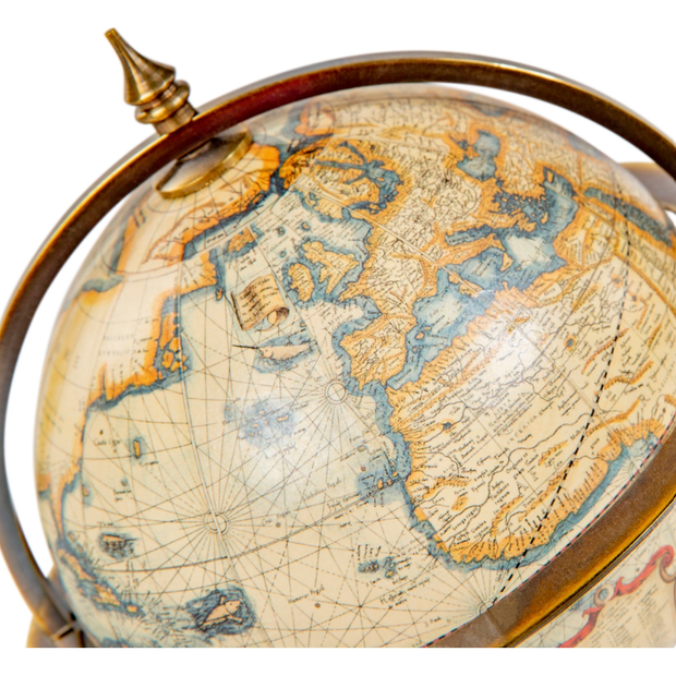 Terrestrial Globe with Bronze Stand