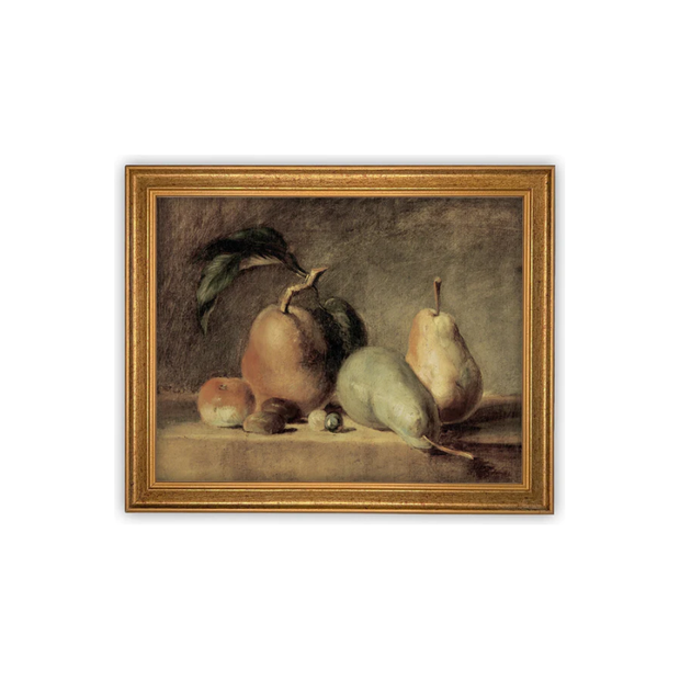 8" x 10" Framed Canvas Fruit Still Life Print