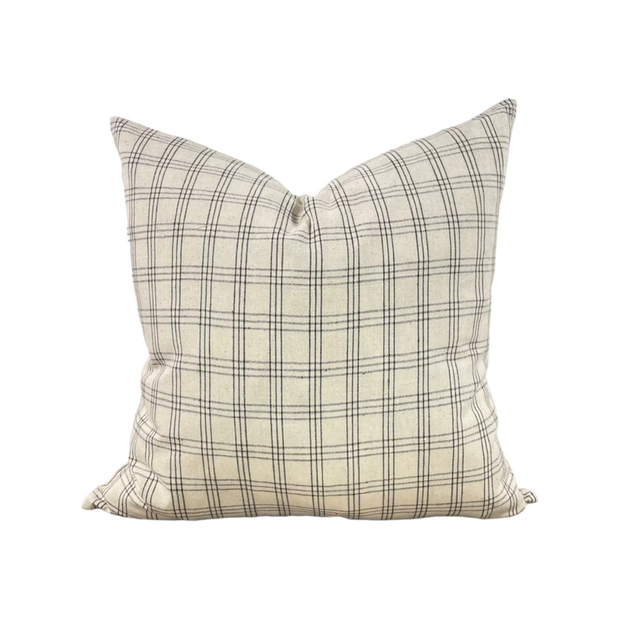 22" x 22" Designer "Norwalk" Plaid Pillow