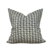 20" x 20" Designer "Clovis" Block Print Pillow
