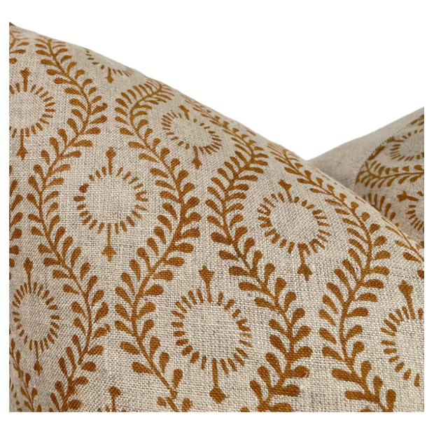 14" x 22" Designer "Bradbury" Block Print Pillow