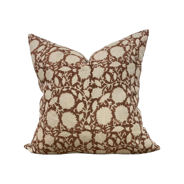 20" x 20" Designer "Claremont" Floral Pillow