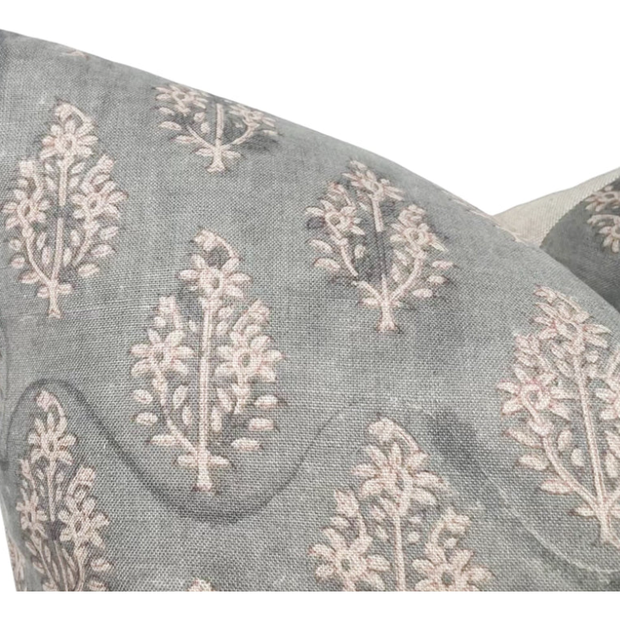 22" x 22" Designer "Selma" Sahara Motif Blue Pillow