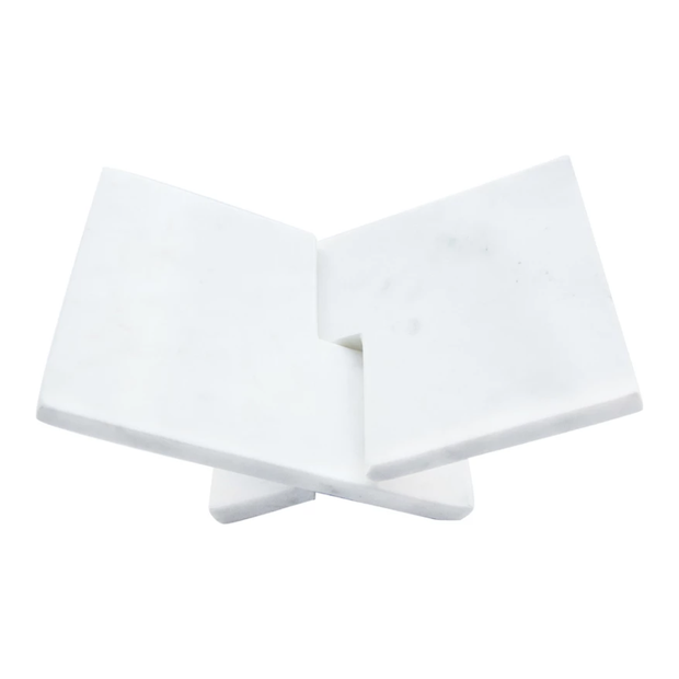 Interlocking Marble Book Holder