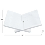 Interlocking Marble Book Holder