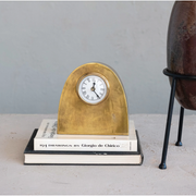 Arched Metal Mantel Clock