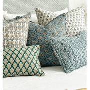 Haveli Byzantine Linen Pillow - 12" x 18"