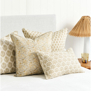 Iznik Elm Linen Pillow - 20" x 20"