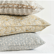 Iznik Elm Linen Pillow - 20" x 20"