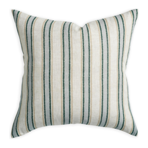 Lido Byzantine Linen Pillow - 22" x 22"