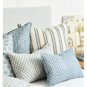 Lido Byzantine Linen Pillow - 22" x 22"