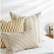 Lido Elm Linen Pillow - 22" x 22"