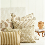 Lido Shell Linen Pillow - 22" x 22"