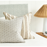 Lido Shell Linen Pillow - 22" x 22"