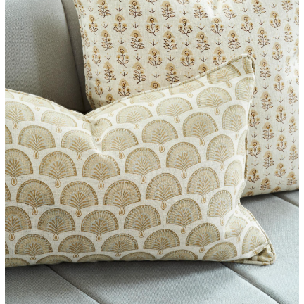 Nori Elm Linen Pillow - 14" x 22"