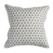 Sanganer Tobacco Linen Pillow - 22" x 22"