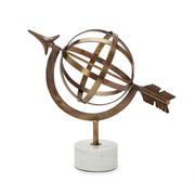 Armillary Sphere On Marble Base