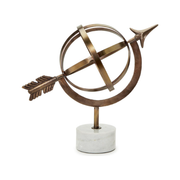 Armillary Sphere On Marble Base