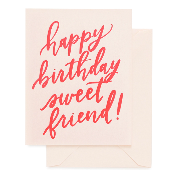 Happy Birthday Sweet Friend Card