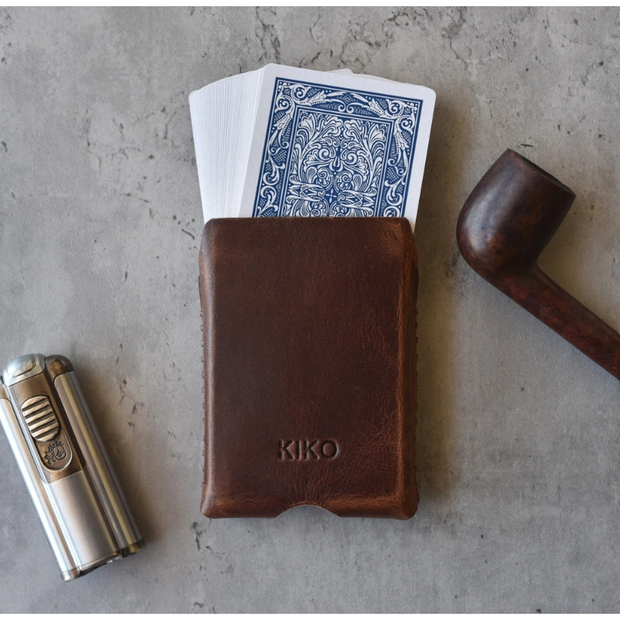 Playing Cards with Leather Sleeve