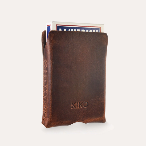 Playing Cards with Leather Sleeve