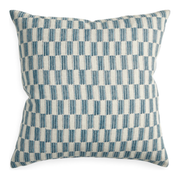 Lagos Azure Linen Pillow - 22" x 22"