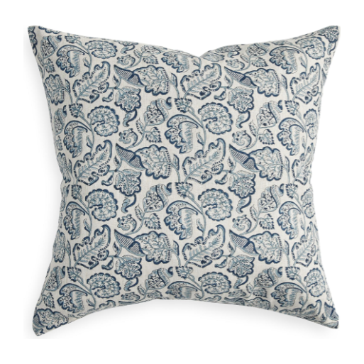 Savoie Denim Linen Pillow - 20" x 20"