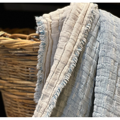 Devon Oversized Throw - Cobalt