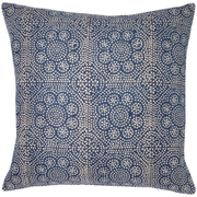 Wisteria Indigo Pillow - 22" x 22"