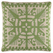 Knight Wood Linen Olive Decorative Pillow - 20" x 20"