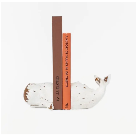 Sperm Whale Bookends