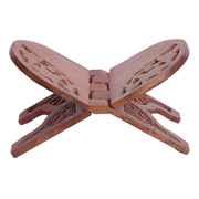 Wooden Floral Carved Book Holder