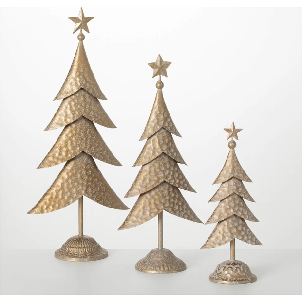Gold Metal Tree Figurine