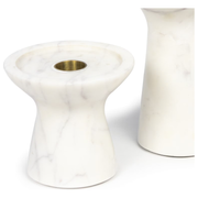 S/2 - Klein Marble Candle Holder Set