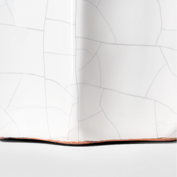 Melanie 12" Cordless Accent Lamp - Crackled Ivory