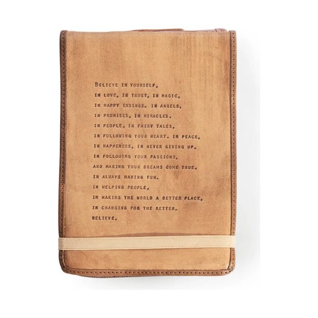 Believe In Yourself Leather Journal - Large