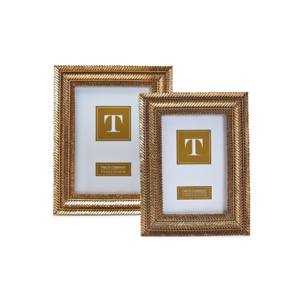 Gold Fern Photo Frame
