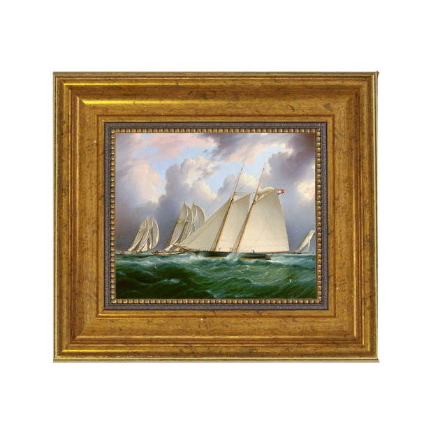 Hms Orion Oil Painting Print Reproduction On Canvas - 5" x 6"